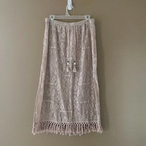 Aerie eyelet cover up skirt